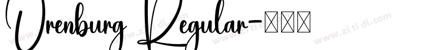 Orenburg Regular字体转换
